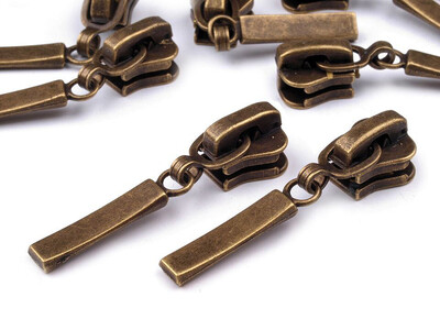 Bar Slider - 5mm - Antique Brass