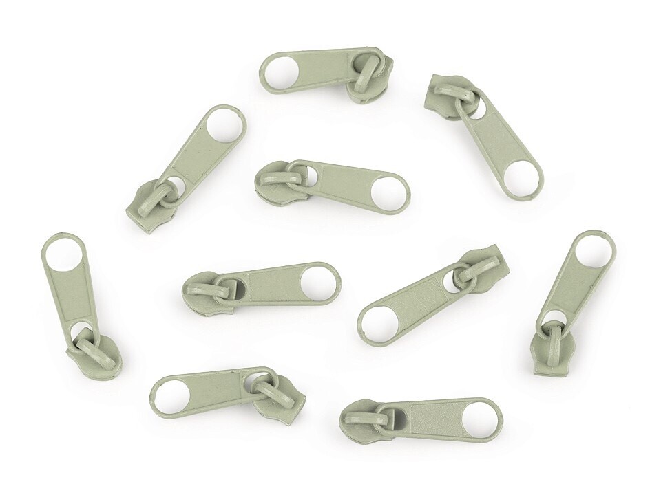 Cream Zip Slider - 3mm