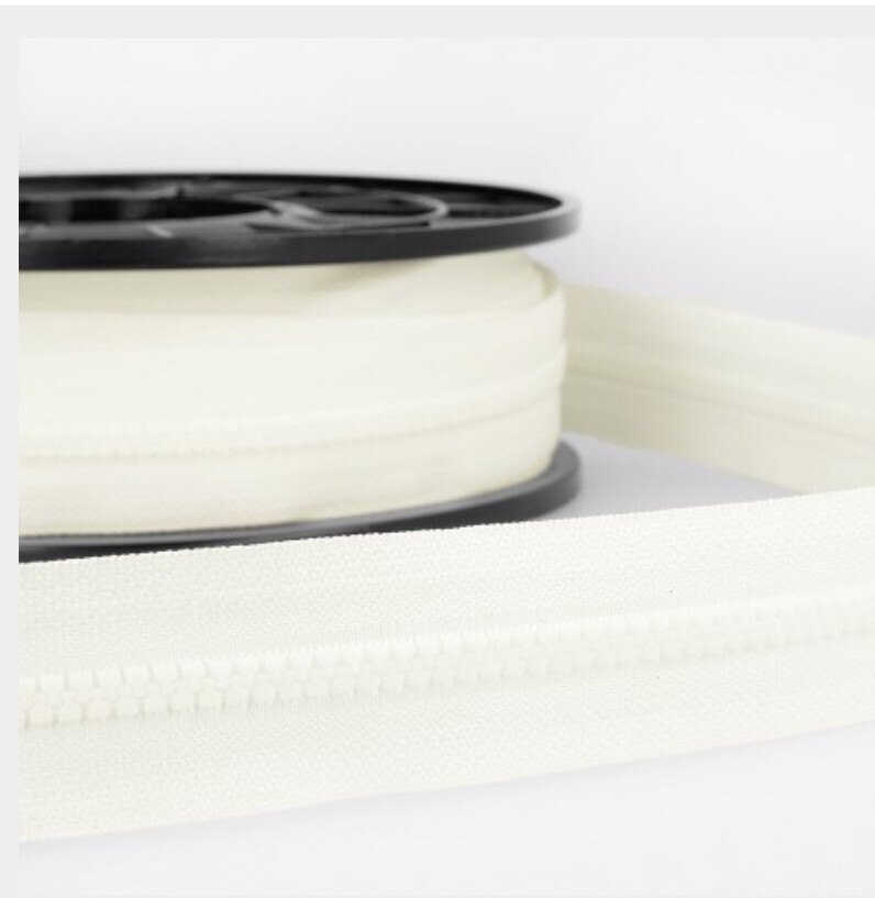 5mm Moulded Zip - Ivory