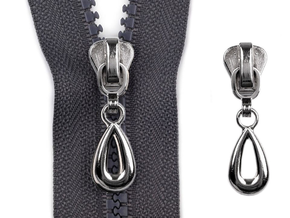 Teardrop Slider - 5mm - Silver
