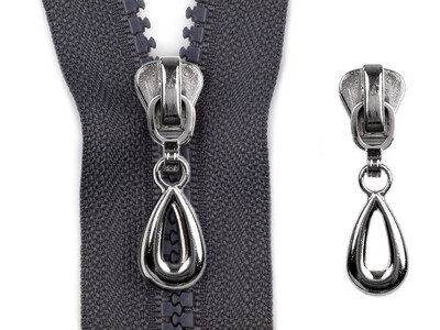 Teardrop Slider - 5mm - Silver