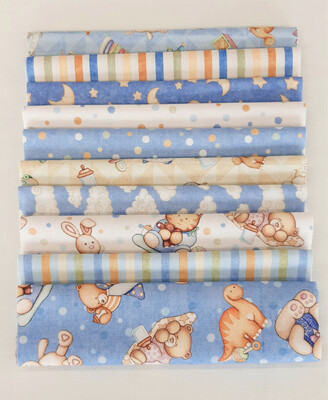 Baby Animals Blue Layer Cake