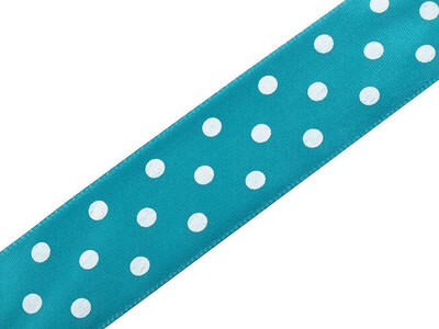 Satin Ribbon Turquoise 20 Metres/10mm Wide