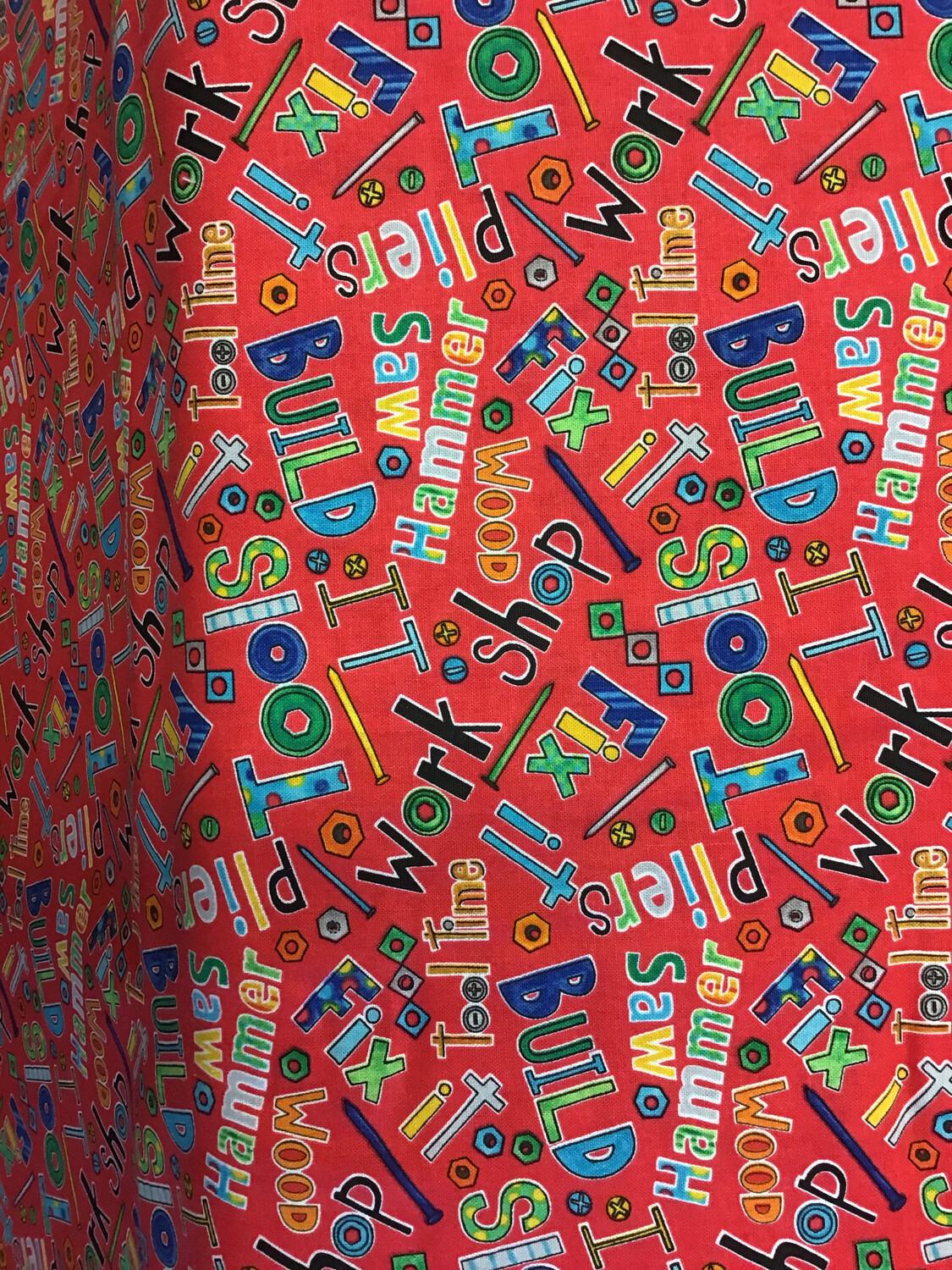 Tool Time - Words - Blank Quilting