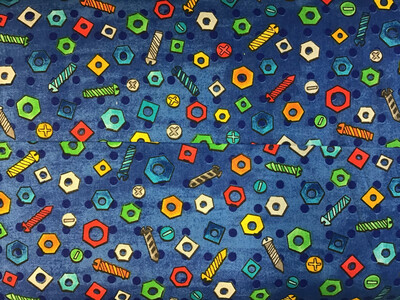 Tool Time - Nuts And Bolts - Blank Quilting