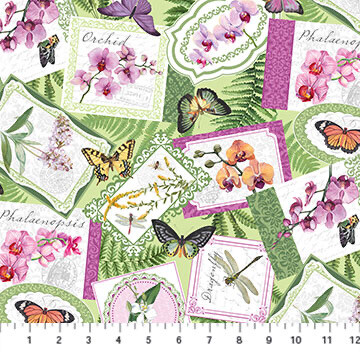 Orchids In Bloom - Scattered Tags
