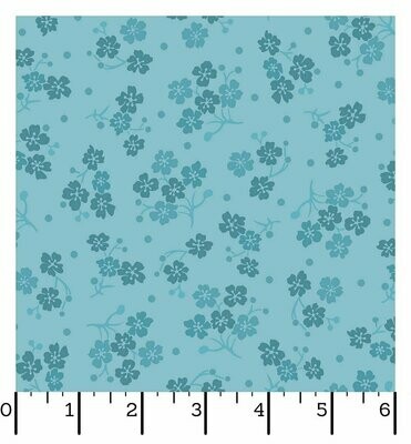 Carnaby Street Tonal Flowers Blue