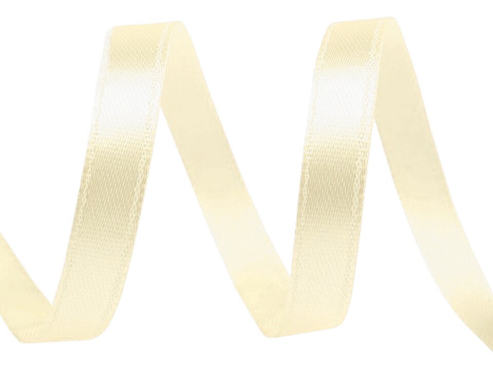 Satin Ribbon width 6mm 22.5metres - Vanilla