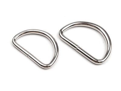 D Ring 32mm (3mm) - Silver