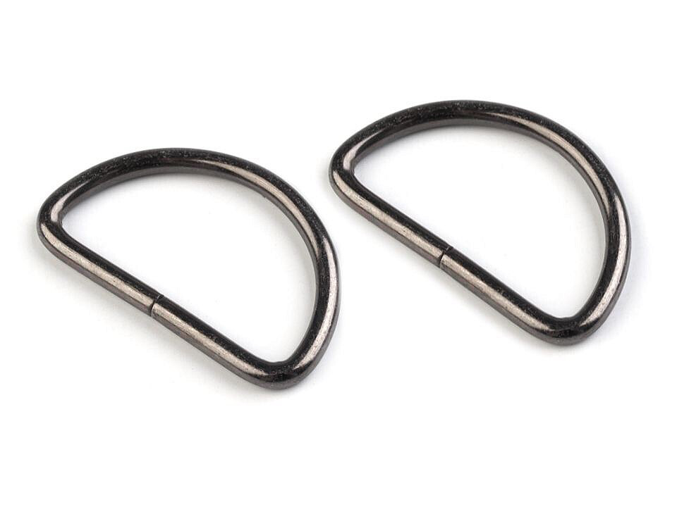 D Ring 32mm (3mm) - Gunmetal Grey