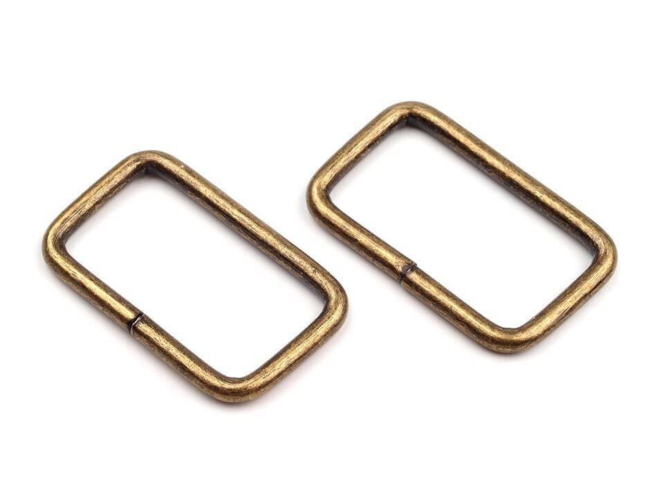 Rectangle Ring 25mm - Antique Brass 