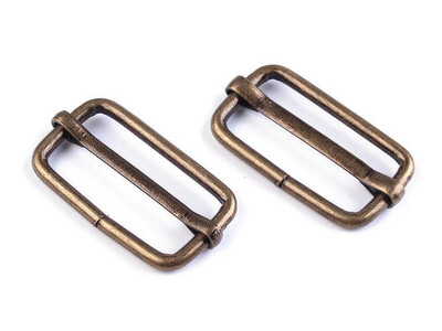 Adjustable Slider 25mm - Antique Brass 