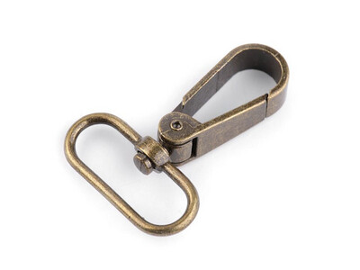 Swivel Hook 32mm - Antique Brass 