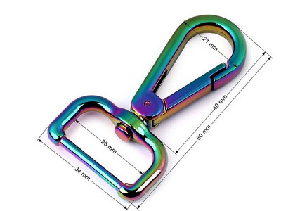 Metal Swivel Hook 25mm-Rainbow