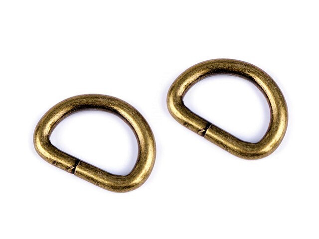 D Ring 20mm -Antique Brass