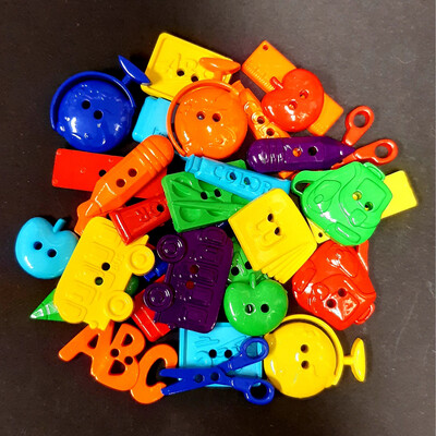 School Supplies Buttons