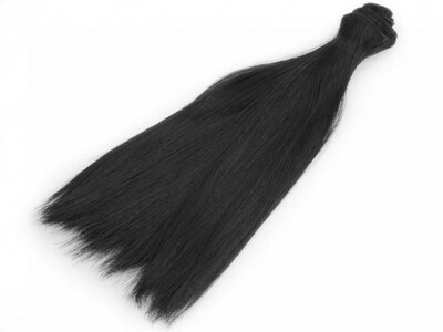 Black Doll Hair 20cm