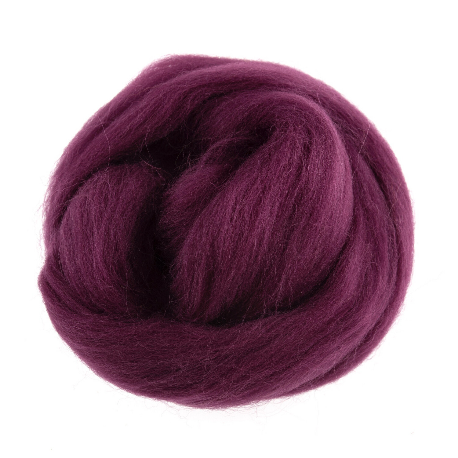 Natural Wool Roving-Mauve