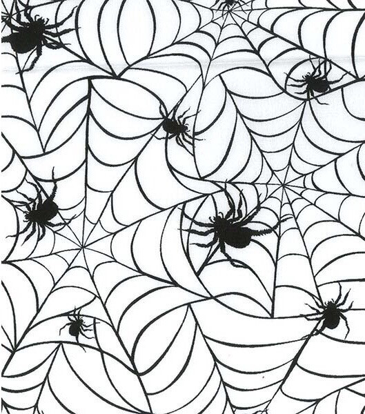 Spider On Web Polycotton