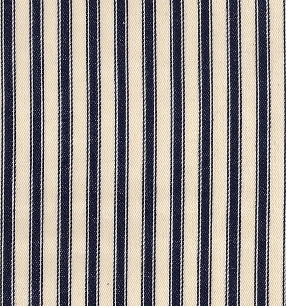 Canvas Ticking Stripes-Navy