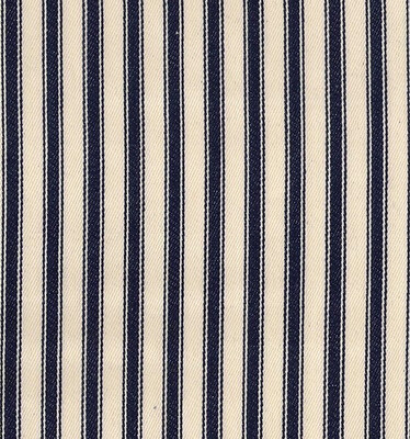 Canvas Ticking Stripes-Navy