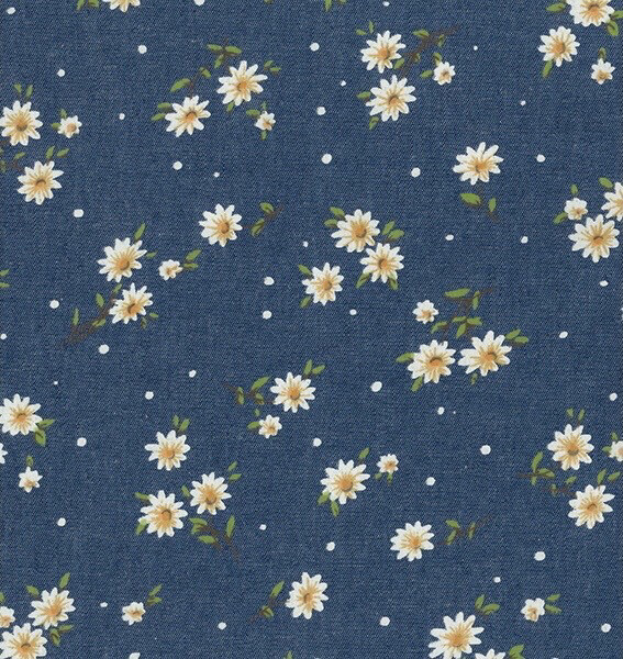 Lightweight Denim- Daisies