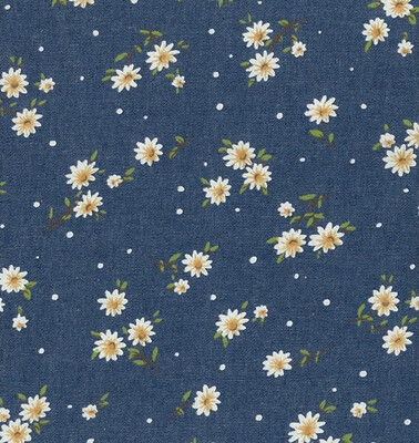 Lightweight Denim- Daisies