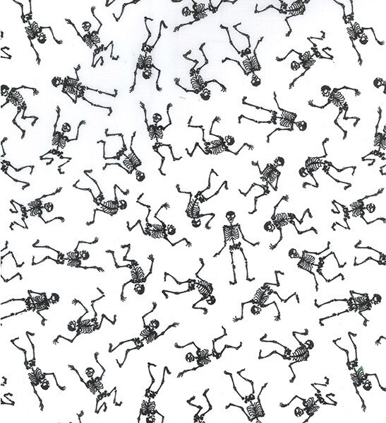 Halloween Skeleton Polycotton