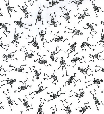 Halloween Skeleton Polycotton