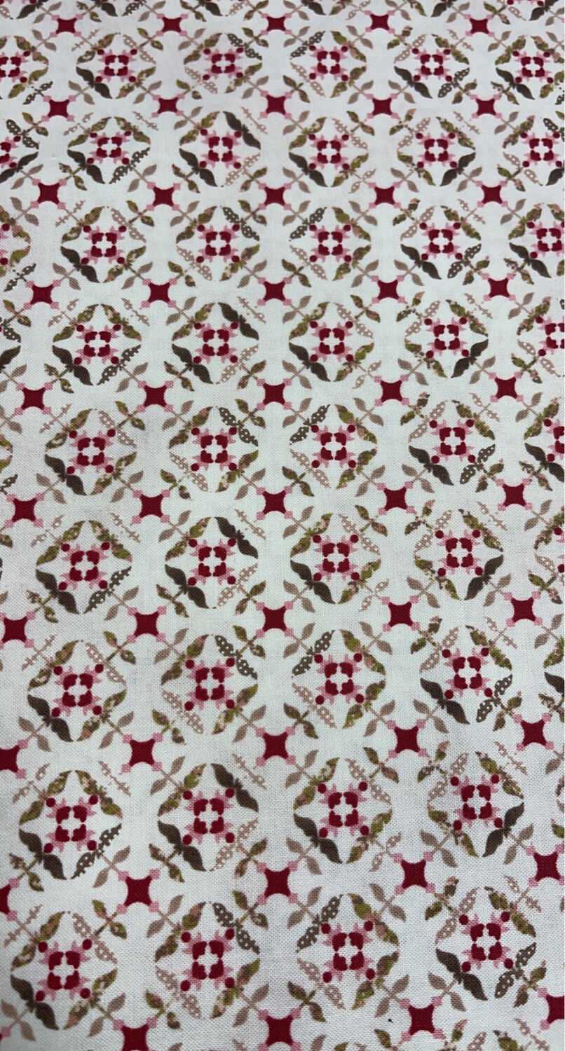 Tile Flowers Cream