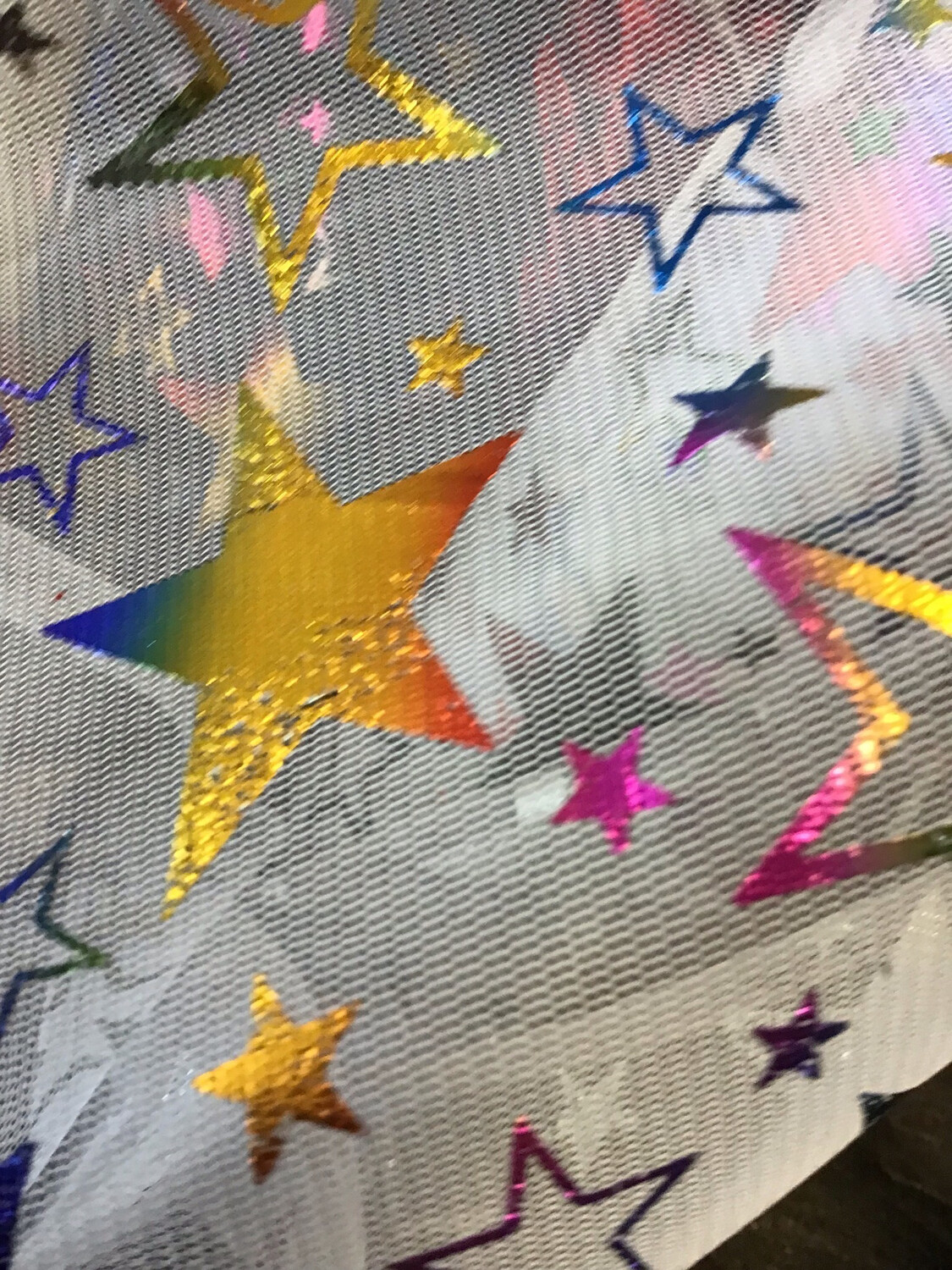 Colourful Stars On White