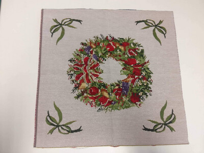 Christmas Wreath Cushion Panel