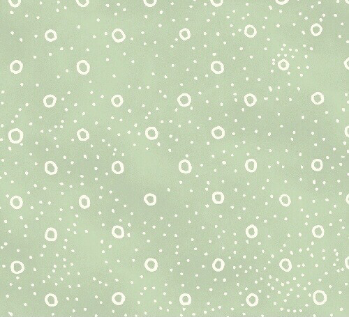 Hand Maker White Circles On Green