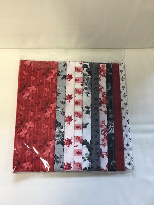 Red Grey And White Flower Layer Cake