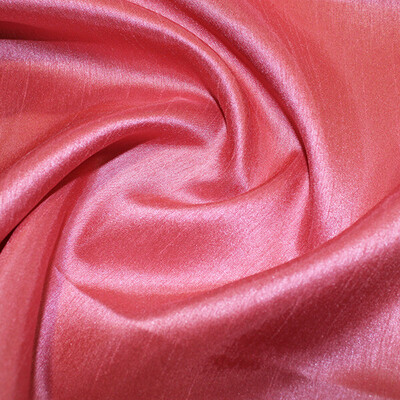 Shantung Satin- Coral