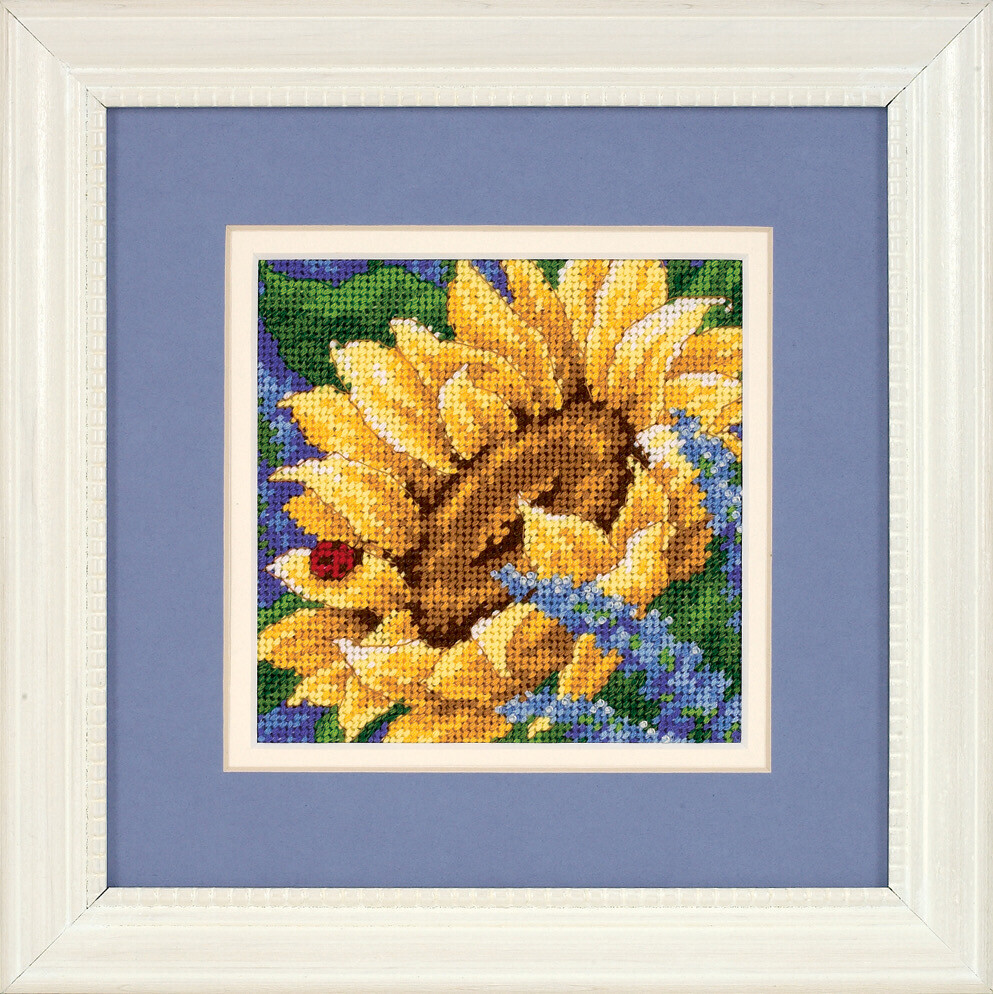 Needlepoint Kit Mini Sunflower and Ladybug