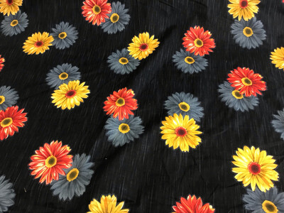 Yellow/red Sunflower On Navy