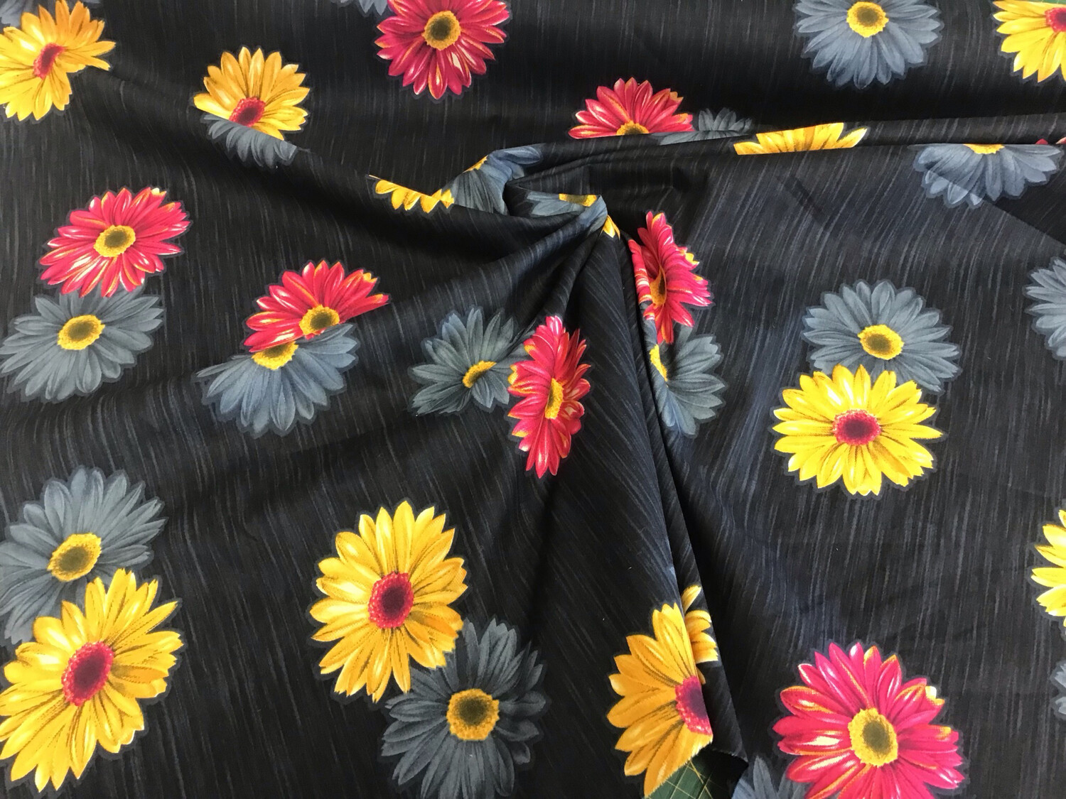 Yellow/pink Sunflower On Navy