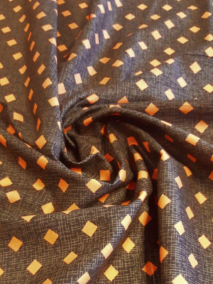 Orange Diamonds On Brown