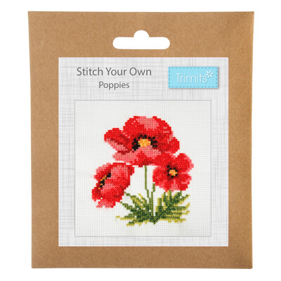 Counted Cross Stitch Kit: Poppies