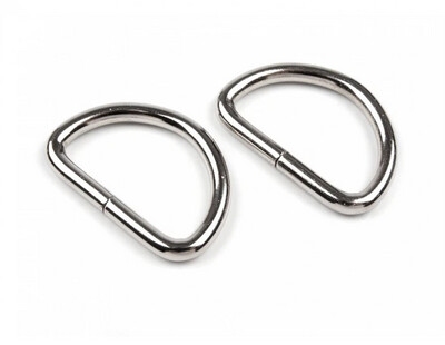 D Ring 25mm (4g)-Silver