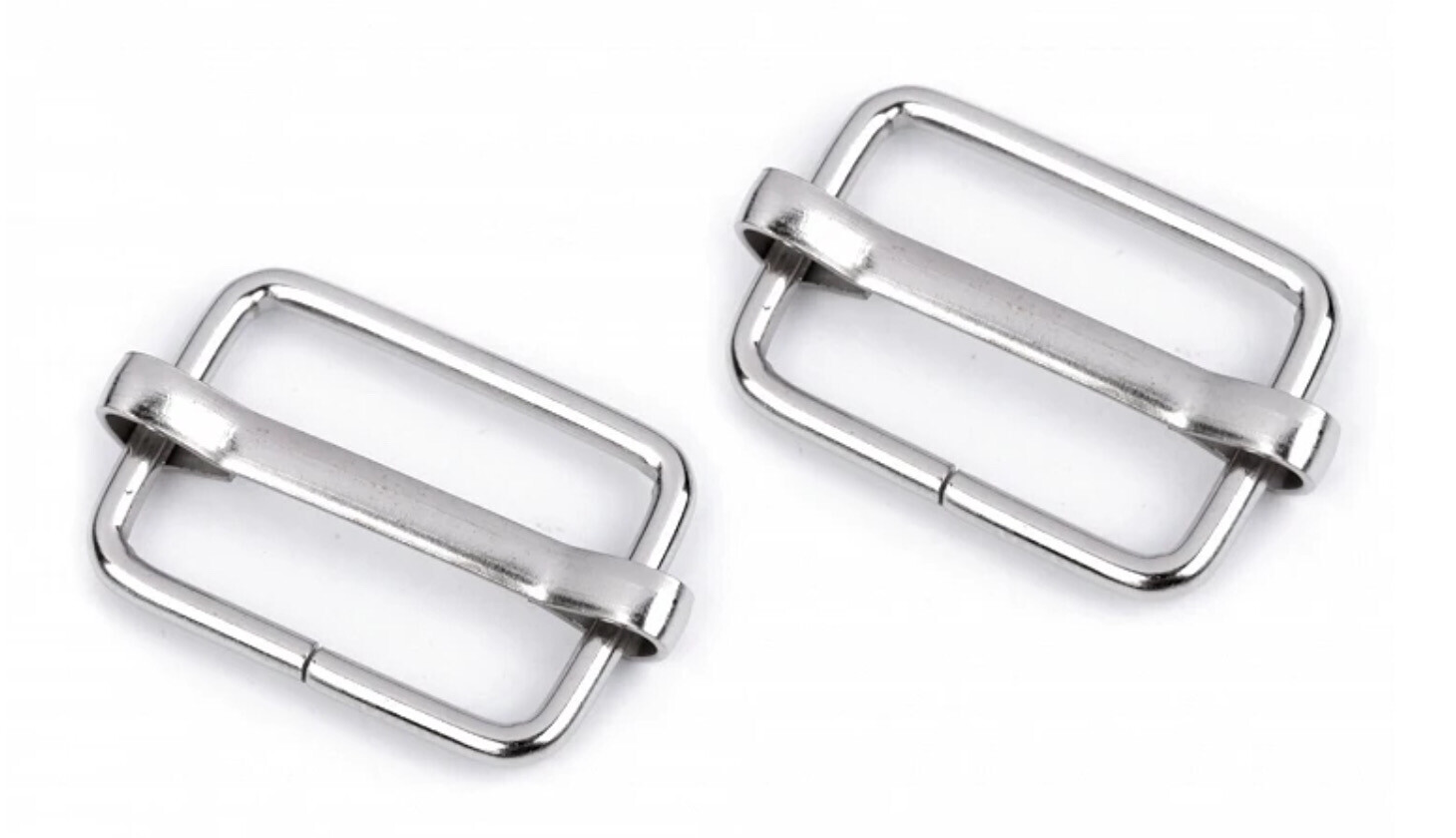Adjustable Rectangle Slider 20mm-Silver