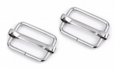 Adjustable Rectangle Slider 20mm-Silver