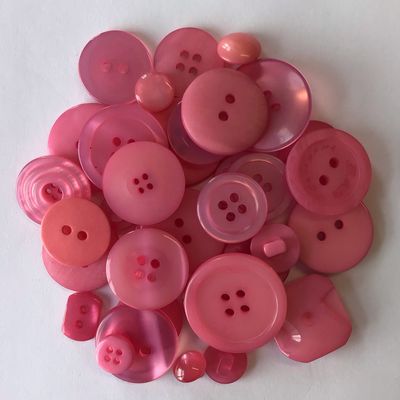 Craft Buttons- Pink