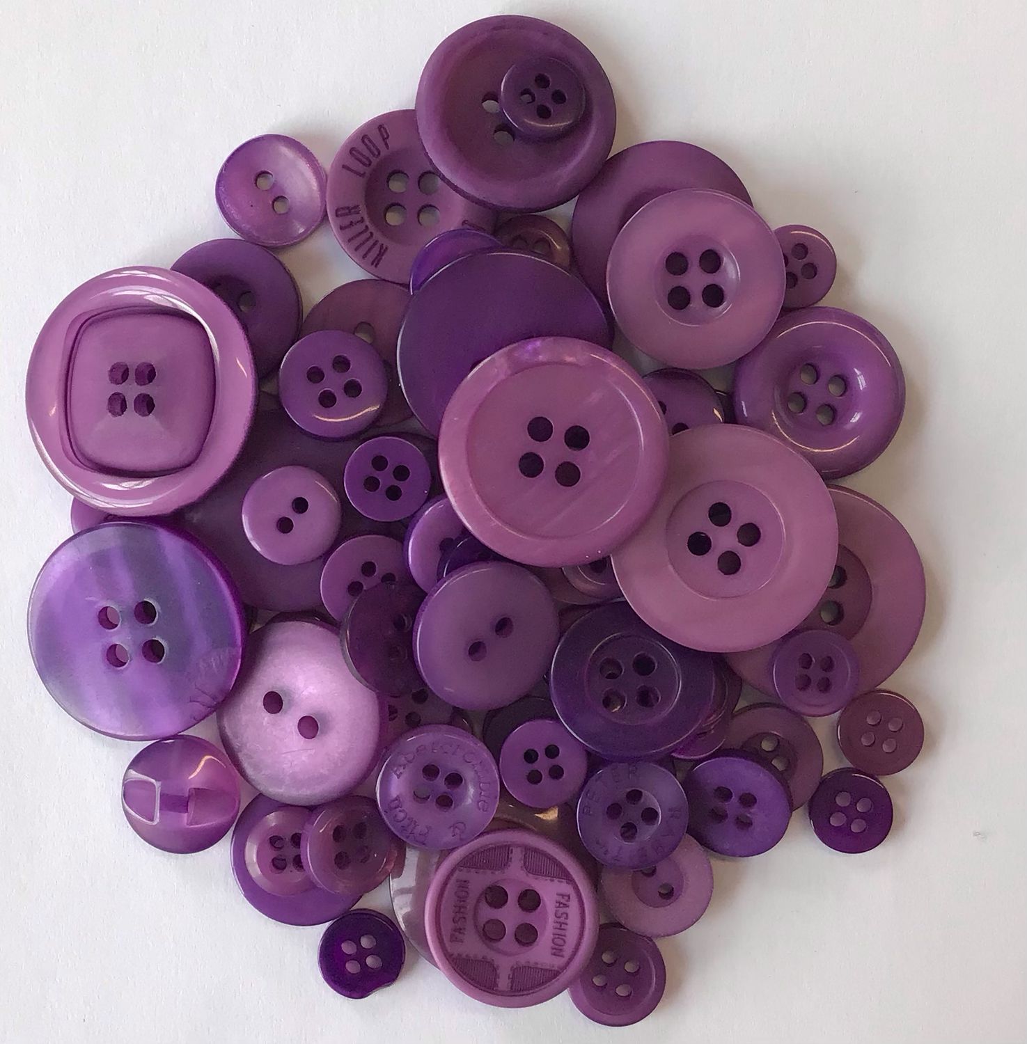 Craft Buttons- Purple