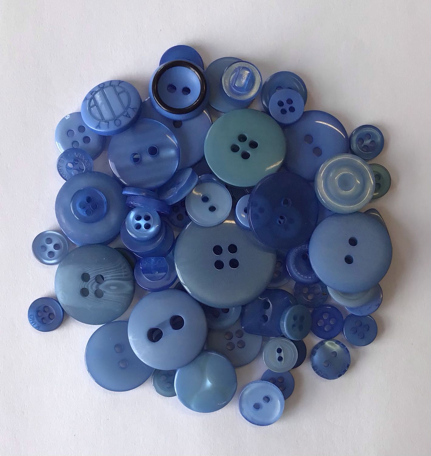 Craft Buttons- Blue