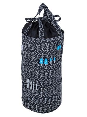 Knitting Bag: Drawstring With Outside Pockets