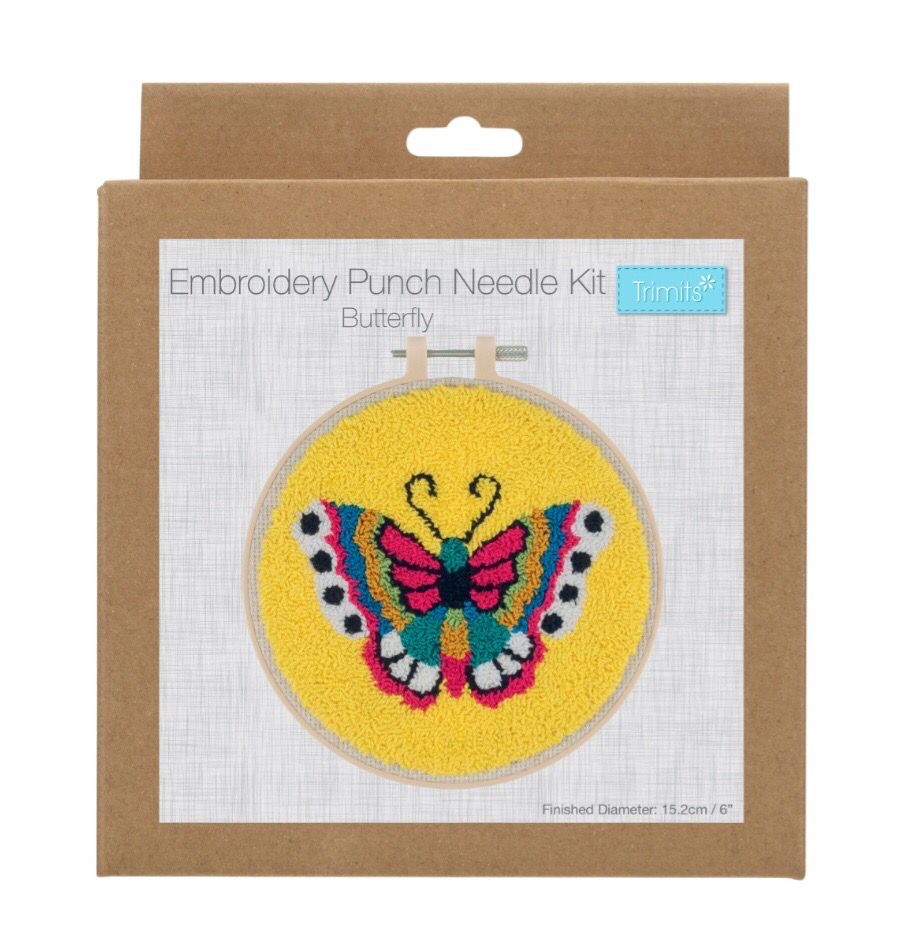 Embroidery Punch Needle Kit- Butterfly