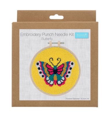 Embroidery Punch Needle Kit- Butterfly