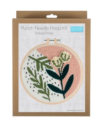 Punch Needle Hoop Kit- Foliage Floral